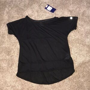 NWT asics threadborne crop tee
